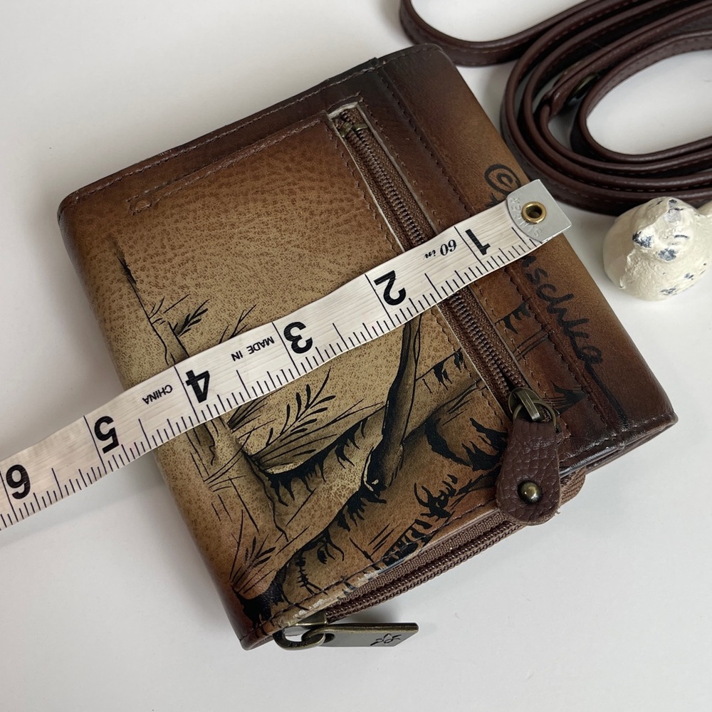 Anuschka RFID Genuine Leather Wallet Crossbody - Picture 15 of 16